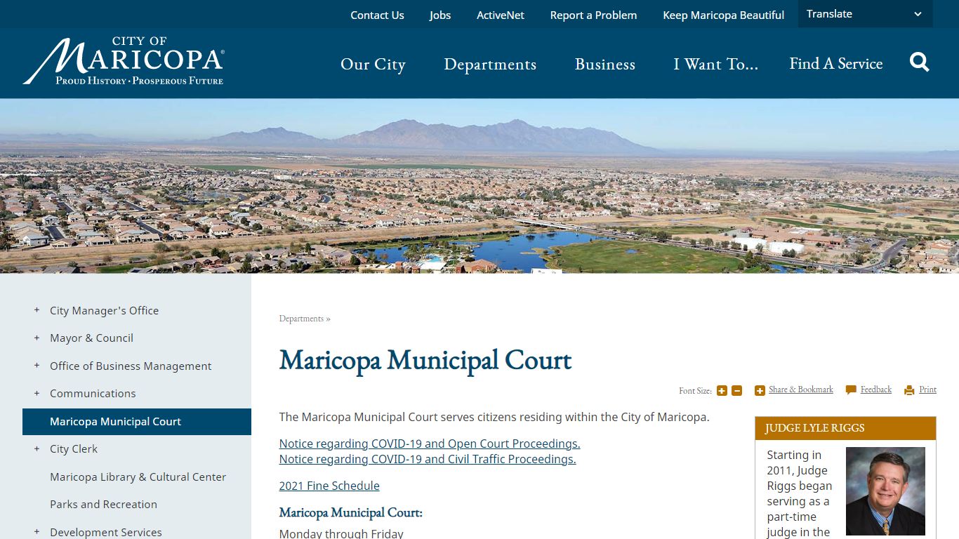 Maricopa Municipal Court | Maricopa, AZ